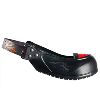 Immagine di Sovrascarpe con puntale Visitor - taglia M (39-43) - nero/rosso - Safety Jogger [VISITOR-39/43(M)]