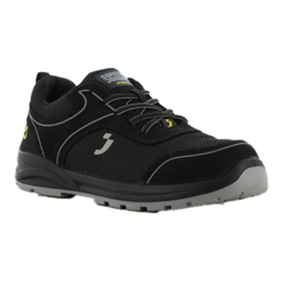 Immagine di Calzatura bassa da lavoro Ecocador S1P LOW - maglia/microfibra riciclata - numero 36 - nero - Safety Jogger [ECOCADOR-BLK-36]