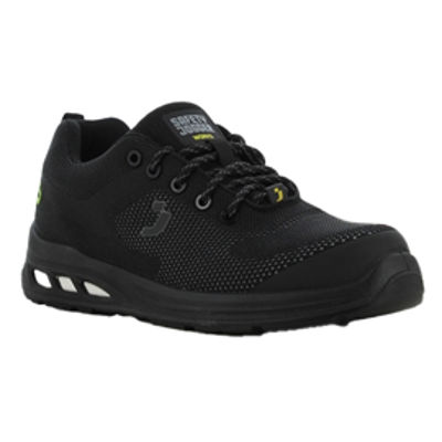 Immagine di Calzatura bassa da lavoro Ecofitz S1P LOW - maglia riciclata - numero 35 - nero - Safety Jogger [ECOFITZS1P-BLK-35]