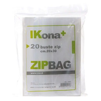 Immagine di 20 SACCHETTI ZIP 10x20cm IN PLASTICA 1800 CWR [CWR-1800]