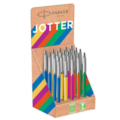 Immagine di Penna a sfera Jotter Original Plastic - colori assortiti - Parker - expo 20 pezzi [2190109]