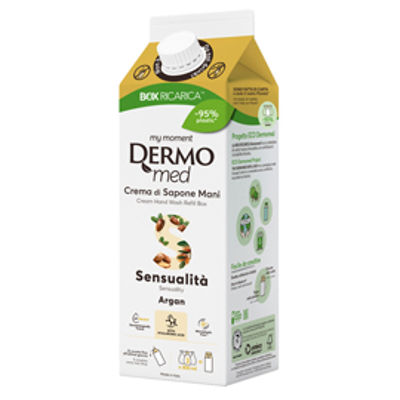 Immagine di Ricarica crema di sapone mani - carton box - 900 ml - argan - Dermomed [CSBOX2061]