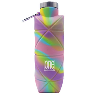 Immagine di Borraccia Foldy One Color - pieghevole - 700 ml - silicone - colori assortiti - Blasetti [8490]