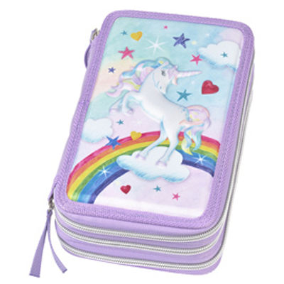 Immagine di Astuccio 3 zip Unicorn Edition - Faber Castell [573040]