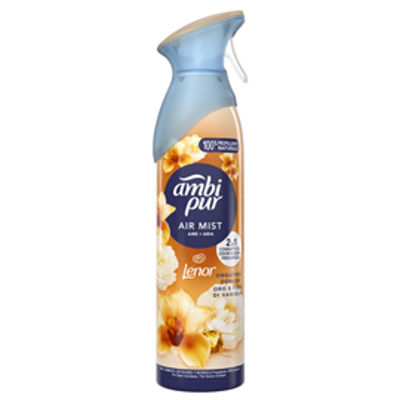 Immagine di Deodorante per ambienti Lenor - elimina ordori - 185 ml - oro e fiori di vaniglia - Ambi Pur [AH108]