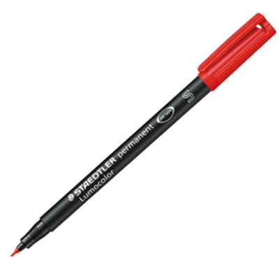 Immagine di Pennarello Permanente Staedtler  Rosso Lumocolor S Punta 0.4 Mm [3132]