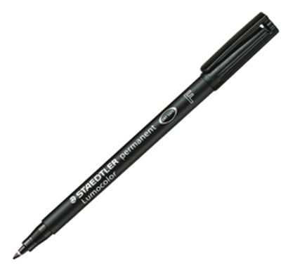 Immagine di Pennarello Permanente Staedtler  Nero Lumocolor F Punta 0.6 Mm [3189]