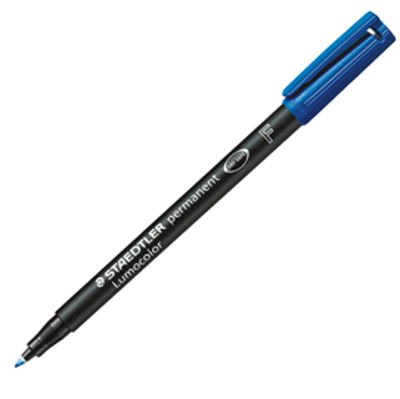 Immagine di Pennarello Permanente Staedtler  Blu Lumocolor F Punta 0.6 Mm [3183]