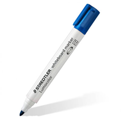 Immagine di Pennarello Per Lavagne Cancellabili Staedtler Blu Lumocolor 351 2Mm Punta Tonda Whiteboardmarker   [3513]