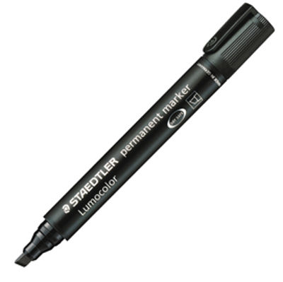 Immagine di Marcatore Permanente Staedtler Nero Lumocolor 350 Punta Scalpello 2-5Mm [3509]