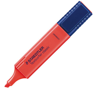 Immagine di Evidenziatore - Textsurfer Classic - punta a scalpello - tratto1 - 5 mm - rosso - Staedtler [3642]