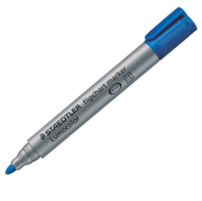 Immagine di Marcatore Lumocolor Flipchart 356 - a base d'acqua - punta tonda 2 mm - blu - Staedtler [3563]