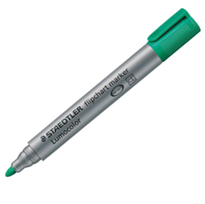 Immagine di Marcatore A Base D'Acqua Staedtler Verde Lumocolor Flipchart 365 Punta Tonda 2Mm [3565]