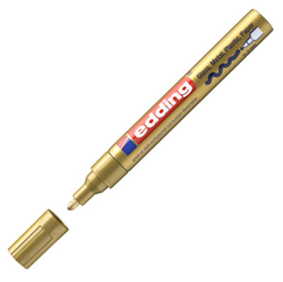 Immagine di Marcatore Permanente A Vernice Edding 750 Punta Tonda 2-4Mm Oro [E-750 053]