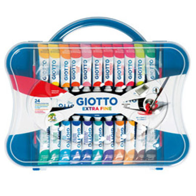 Immagine di Confezione 24Pz. Tubi Tempera Giotto 12Ml Colori Assortiti [305100]