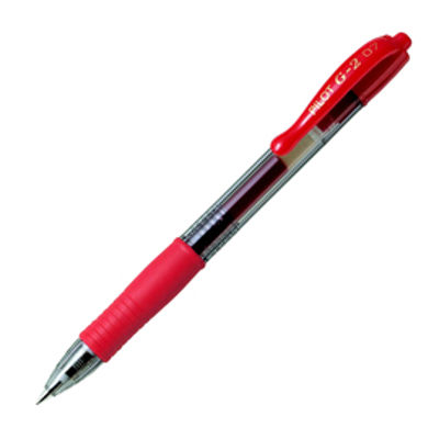 Immagine di Penna a Sfera a Scatto Pilot G2 Gel punta fine 0.7mm Rosso [001522]