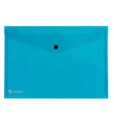 Immagine di Busta con Bottone King Mec Pull 21x29.7cm Azzurro [00111316]