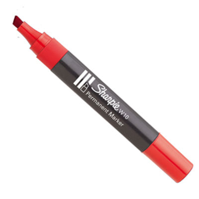 Immagine di Sharpie W10 marker punta scalpello Rosso [S0192675]