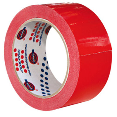 Immagine di Nastro adesivo 66mtx50mm rosso pvc 350 eurocel [000401366]