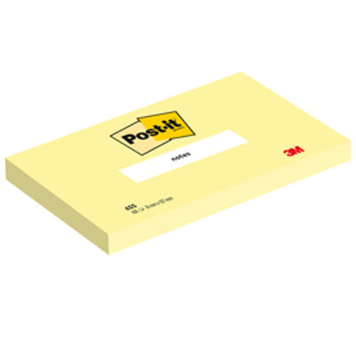 Immagine di Blocco Foglietti 100pz. Post It 76x127mm Giallo Canary [655]