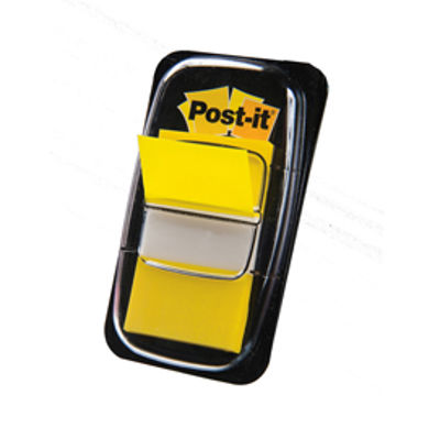 Immagine di Confezione 50pz. Segnapagina Post It Index Medium 25.4x43.2mm Giallo [680-5]