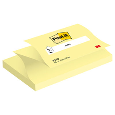 Immagine di Blocco 100pz. Post It Super Sticky Z Notes 76x127mm Giallo Canary [33321]