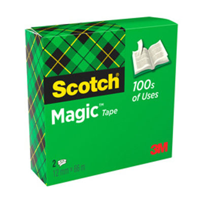 Immagine di Nastro adesivo Scotch Magic 810 - invisibile - permanente - 25 mm x 66 m [56065]