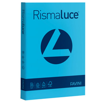 Immagine di RISMALUCE A4 200FG 140gr Azzurro 55 FAVINI [A65G204]