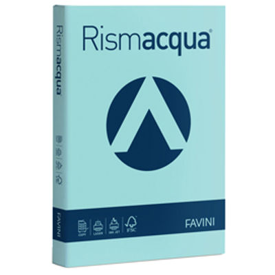 Immagine di RISMACQUA A4 200FG 140gr Celeste 08 FAVINI [A65T204]