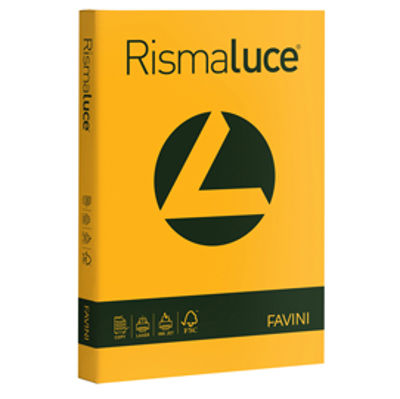 Immagine di RISMALUCE A4 125FG 200gr Giallo Oro 52 FAVINI [A67H104]