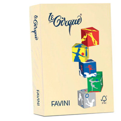 Immagine di Confezione 500 Fogli Favini Le Cirque A4 80gr Giallo Pastello 100 [A712504]