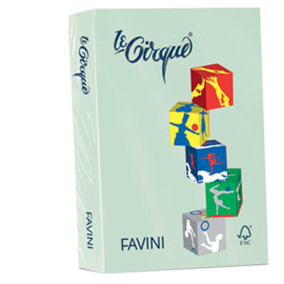 Immagine di Confezione 500 Fogli Favini Le Cirque A4 80gr Verde Pistacchio Pastello 102 [A716504]