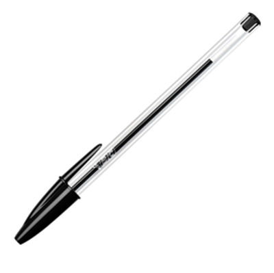 Immagine di Penna a Sfera Bic Cristal Nero Punta Media 1.0mm [8373639]