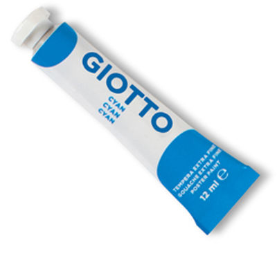 Immagine di Tubo Tempera Giotto 12ml Cyano                   [352015]