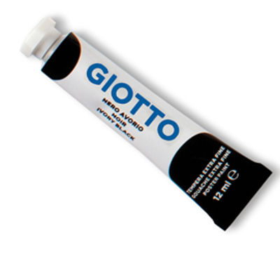 Immagine di Tubo Tempera Giotto 12ml Nero               [352024]