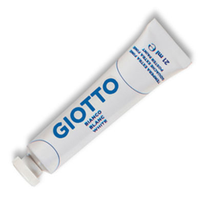 Immagine di Tubo Tempera Giotto 21ml Bianco [355001]