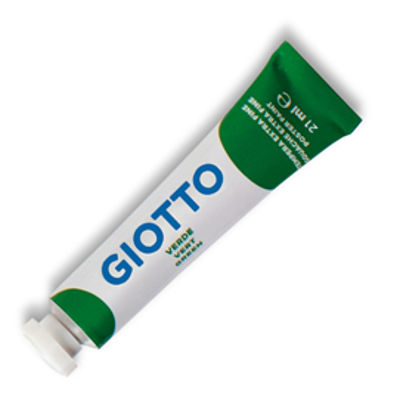 Immagine di Tempera Tubo 7 - 21ml - verde - Giotto [35501200]