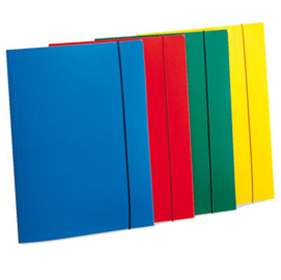 Immagine di Cartellina con elastico - PPL - 3 lembi - 23,5x34,5 cm - giallo - Fellowes [U110-GI]