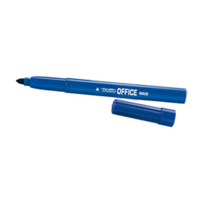 Immagine di Pennarelli Office punta feltro - punta maxi - tratto 0,80-2,00mm - blu  - Tratto - conf. 12 pezzi [731601]