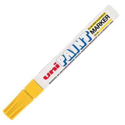 Immagine di Marcatore Uni Mitsubishi Paint PX20 Giallo Punta 2.8mm [M PX20 G]