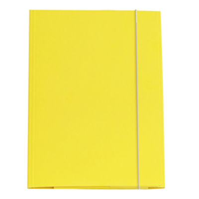 Immagine di Cartellina con Elastico 3 Lembi Giallo 25x34cm Cartone Plastificato Cartotecnica del Garda [CG0032LBXXXAE04]