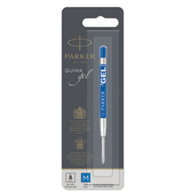 Immagine di Refill Quink Gel - Blu - Punta Media - Parker [1950346]