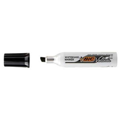 Immagine di Pennarello Whiteboard Marker Velleda 1781 Bic Nero punta a scalpello da 3,2 a 5,5mm [9402981]