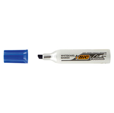 Immagine di Pennarello Whiteboard Marker Velleda 1781 - punta a scalpello da 3,2 a 5,5mm - blu - Bic [940297]