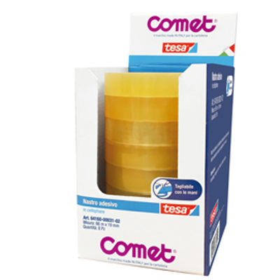 Immagine di Nastro Adesivo Comet 66mt x 19mm Cellophane Trasparente 64-160 [64160-00031-02]