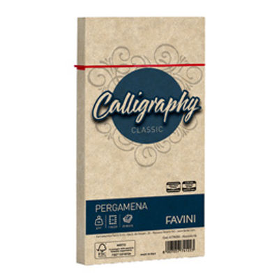 Immagine di Busta Calligraphy Pergamena - 110 x 220 mm - 90 gr - nocciola 04 - Favini - conf. 25 pezzi [A57N203]