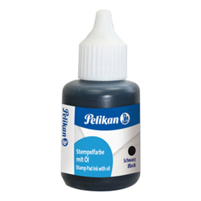 Immagine di Inchiostro per Timbri in Metallo Pelikan con Olio Flacone 4 30ml. Nero [351353]