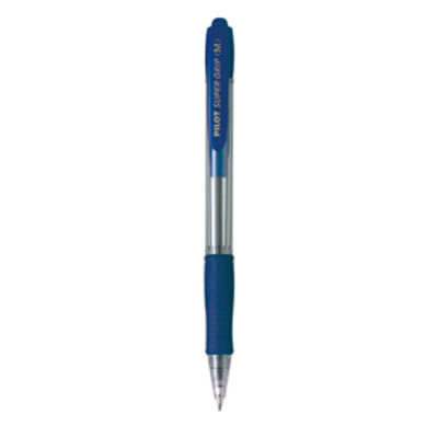 Immagine di Penna a Sfera a Scatto Pilot Supergrip Punta Media 1.0mm Blu [001441]