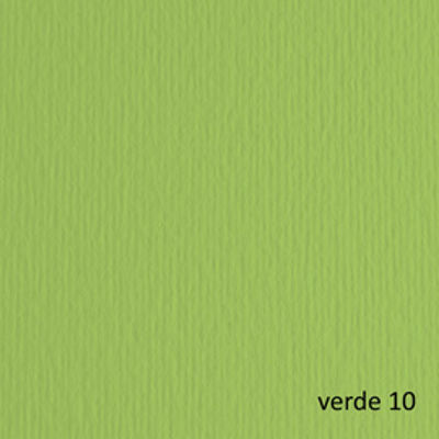 Immagine di Blister 10 Fogli Cartoncino 70x100cm Verde Pisello 110 Fabriano Elle Erre 220gr [46470110]