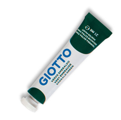 Immagine di Tempera Tubo 7 - 21ml - verde smeraldo - Giotto [35501400]